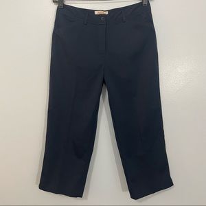 Talbots Navy Blue Stretchy Capri Pants